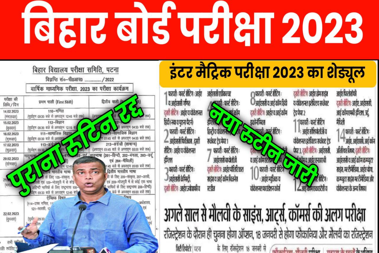 Bihar Board 2023 exam Date 2023 PDF download | Bihar board 12th Exam Routine 2023