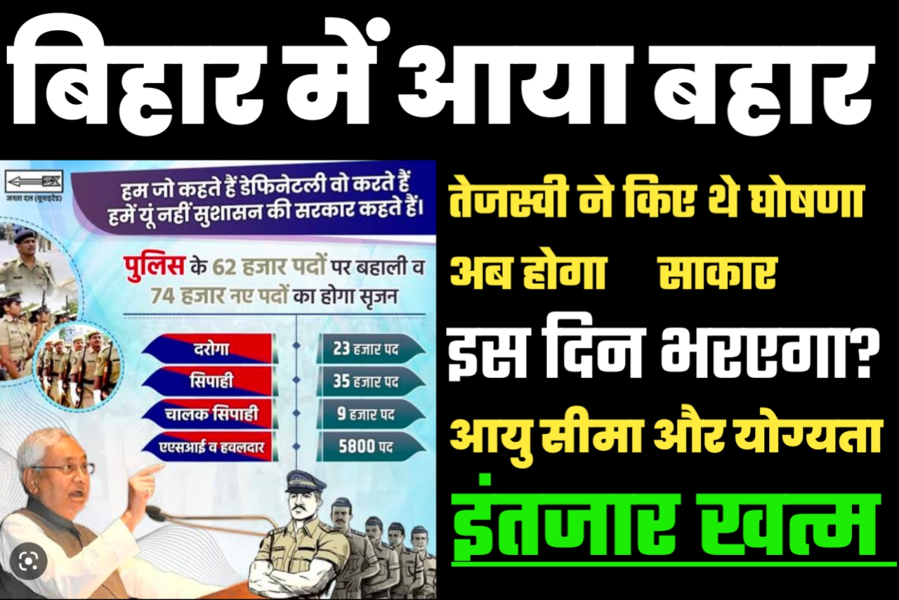 Bihar Police Constable Si Daroga New Vaccancy 2023 kab tak aayega