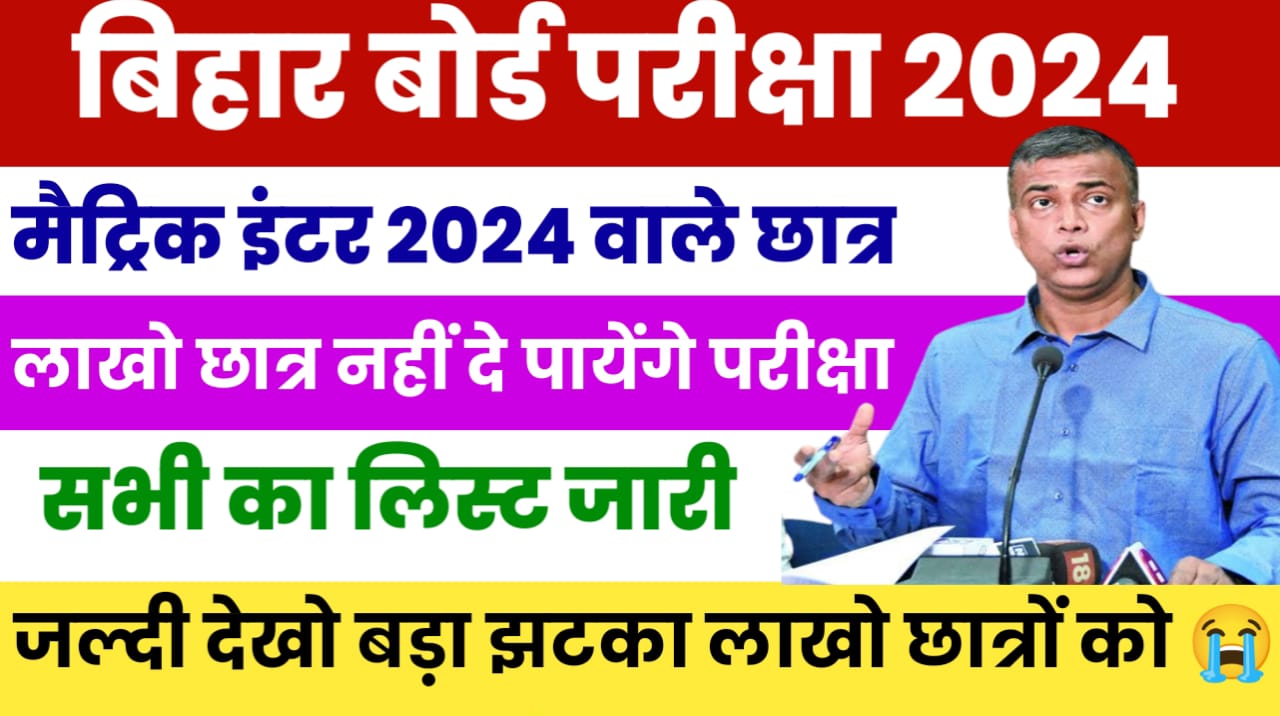 Sent Up Exam 2024 में फेल छात्र का नहीं होगा Admit Card जारी